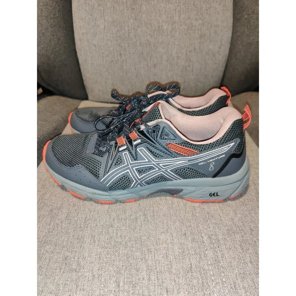 Size 8.5 - Asics Gel Venture 8 Grey Ginger Peach W